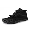 CERYTHRINA Men Women Barefoot Shoes Winter Wide Toe Box Walking Boots Plush Lined Warm Snow Boots Outdoor Anti-Slip Ankle Boots