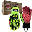 Cestus 3207, Impact Resistant Work Gloves, Coarse Palm, ANSI Cut A6