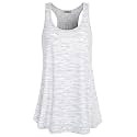 Cestyle Racerback Workout Tank Tops for Women Long Flowy Sleeveless Top