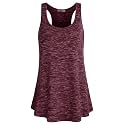 Cestyle Racerback Workout Tank Tops for Women Long Flowy Sleeveless Top