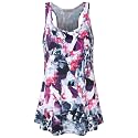 Cestyle Racerback Workout Tank Tops for Women Long Flowy Sleeveless Top