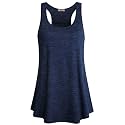 Cestyle Racerback Workout Tank Tops for Women Long Flowy Sleeveless Top