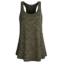 Cestyle Racerback Workout Tank Tops for Women Long Flowy Sleeveless Top