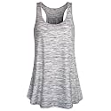 Cestyle Racerback Workout Tank Tops for Women Long Flowy Sleeveless Top