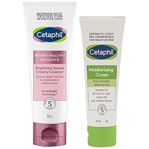 cetaphil brightness reveal creamy cleanser - 100 gamp cetaphil moisturising cream for face amp body dry to very dry skin 80 gm