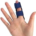 Cetaplast Premium Neoprene Finger Splint with Adjustable Stabilizing Strap - Original Finger Straightener & Support Brace for Broken, Sprained, Swollen Fingers, Arthritis & Tendinitis (Blue)