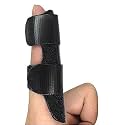 Cetaplast Premium Neoprene Finger Splint with Adjustable Stabilizing Strap - Original Finger Straightener & Support Brace for Broken, Sprained, Swollen Fingers, Arthritis & Tendinitis (Black)