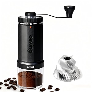 ceving world39s first 60g large capacity manual coffee grinder black
