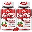 Ceylon Cinnamon Berberine Gummies Supplements 2000mg, Sugar Free, Vegan
