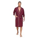CF Men's 100% Cotton Robes Lightweight Bathrobe Soft Short Sleeve Bath Robe