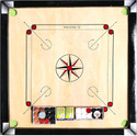 CF SPORTS Matte large Carrom Board , coins Striker (32 x 32 Inch)#_Carrom-CD-1079 80 cm Carrom Board