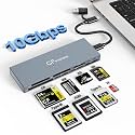 CFexpress Type B Type A Card Reader, 10Gbps 8-Slot Multi Memory Card Reader