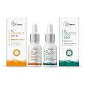CGG Cosmetics Am/Pm Anti Pigmentation Combo - 2% Vitamin C &amp; 2% Salicylic Acid Face Serum, Targets skin for wrinkles, fine lines-Dry acne prone-10ml