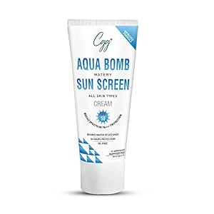 cgg cosmetics aqua bomb watery sunscreen cream spf 50 broad spectrum pa protection-50gm