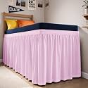 CGK Linens Dorm Room Bed Skirt Twin XL - Dorm Essentials - 34" Light Pink
