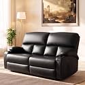 CHABATREE Home Theater Seating RV Recliner Loveseat, 2 Seater Black
