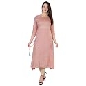 Chahit Women39s Rayon Calf Length Kurta Small