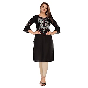 Chahit Womens Rayon Straight Kurta