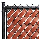 Chain Link Fence Privacy Tape (Redwood)