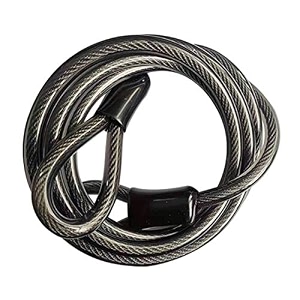 chain locks bicycle cable locks safety cables vinyl braided steel wire sealed ends with loops for bicycles motorcycles ships ladders doors lawn mowers and equipment lock accessory kits