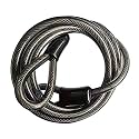 Chain Locks, Bicycle Cable Locks, Safety Cables, Vinyl Braided Steel Wire Sealed Ends with Loops, for Bicycles, Motorcycles, Ships, ladders, Doors, Lawn mowers and Equipment Lock Accessory Kits