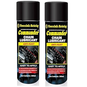 chain lubrication spray protects all types of chain chain lubricant spray lubri-350ml pack of 2