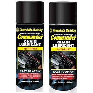 chain lubrication spray protects all types of chain chain lubricant spray lubri-500ml pack of 2
