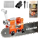 Chainsaw Sharpener Jig Kit, 10 Tungsten Bits for 4-22" Chain Sharpening