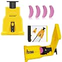 Chainsaw Sharpener, Universal Chainsaw Teeth Sharpener with 4 Fast Sharpening Stones, Portable Chain Saw Sharpener Tool, Chain Saw Blade Sharpener, Chainsaw Sharpening Kit for 12"-22" Chain Saw