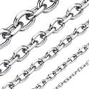 ChainsHouse Stainless Steel Cable Chain Necklaces for Men Women