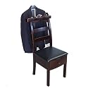 Chair Valet With Drawer Wooden Suit Valet Stand With Hanger for Men/Women