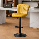 CHAIRTECH Leatherette Bar Stool (Finish Color - Yellow, Pre-assembled)