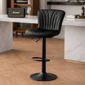 CHAIRTECH ® l Bar Chair, Stool Leatherette Bar Stool (Finish Color - Black, Pre-assembled)