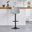 CHAIRTECH ® l Upto 5 years of Warranty l Bar Chair, Stool Leatherette Bar Stool (Finish Color - Grey, DIY(Do-It-Yourself))