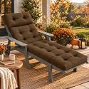 Chaise Lounge Cushion Outdoor (Brown)