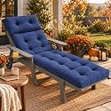 Chaise Lounge Cushion, Waterproof Patio Cushion, 74.4 x 22 Inch