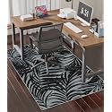 chakme Office Chair Mat for Hardwood Floor, 48"x36" Easy Glide Computer Desk Mat Protector for Rolling Chair Under Desk Rug Nonslip Backing, Machine Wash, (Leaf)