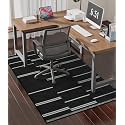 chakme Office Chair Mat for Hardwood Floor, 48"x36" Easy Glide Computer Desk Mat Protector for Rolling Chair Under Desk Rug Nonslip Backing, Machine Wash, (Stripes)