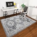 chakme Office Chair Mat for Hardwood Floor, 72"x48" Easy Glide Computer Desk Mat Protector for Rolling Chair Under Desk Rug Nonslip Backing, Machine Wash, (Boho)