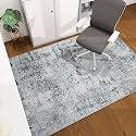 chakme Office Chair Mat for Hardwood Floor, 60"x45" Easy Glide Computer Desk Mat Protector for Rolling Chair Under Desk Rug Nonslip Backing, Machine Wash, (Boho)
