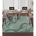 chakme Office Chair Mat for Hardwood Floor, 72"x48" Easy Glide Computer Desk Mat Protector for Rolling Chair Under Desk Rug Nonslip Backing, Machine Wash, (Leaf)