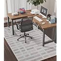 chakme Office Chair Mat for Hardwood Floor, 60"x45" Easy Glide Computer Desk Mat Protector for Rolling Chair Under Desk Rug Nonslip Backing, Machine Wash, (Plaid)