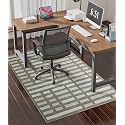 chakme Office Chair Mat for Hardwood Floor, 48"x36" Easy Glide Computer Desk Mat Protector for Rolling Chair Under Desk Rug Nonslip Backing, Machine Wash, (Dark Brown Plaid)