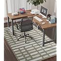 chakme Office Chair Mat for Hardwood Floor, 60"x45" Easy Glide Computer Desk Mat Protector for Rolling Chair Under Desk Rug Nonslip Backing, Machine Wash, (Dark Brown Plaid)