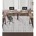 chakme Office Chair Mat for Hardwood Floor, 72"x48" Easy Glide Computer Desk Mat Protector for Rolling Chair Under Desk Rug Nonslip Backing, Machine Wash, (Plaid)