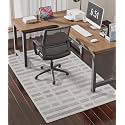 chakme Office Chair Mat for Hardwood Floor, 48"x36" Easy Glide Computer Desk Mat Protector for Rolling Chair Under Desk Rug Nonslip Backing, Machine Wash, (Plaid)