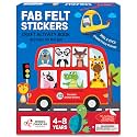 Chalk & Chuckles Fab Felt Sticker Craft Activity Book for Kids Age 4–8 Year