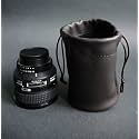Chalk factory Leather Soft Case, Felt Lined for Canon EF 400mm f/5.6L USM Lens : Black