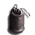 Chalk factory Leather Soft Case, Felt Lined for Nikon AF-S 24-70mm f/2.8E ED VR Lens : Black
