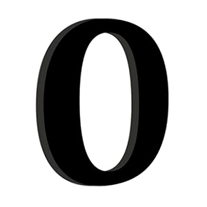 chalk my theme wooden alphabets and numbers for wall decoration  5 inch large wooden letter o in black